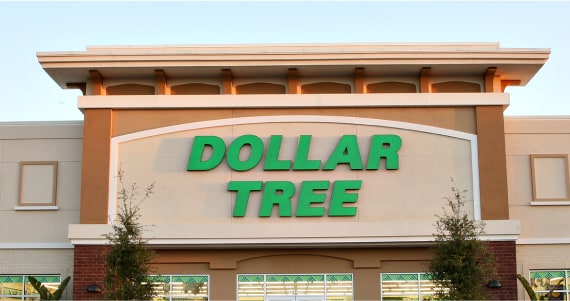 This photo is of a Dollar Tree storefront.