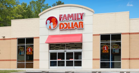 This photo is of a Family Dollar storefront.